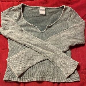 Victoria’s Secret PINK long sleeve waffle shirt